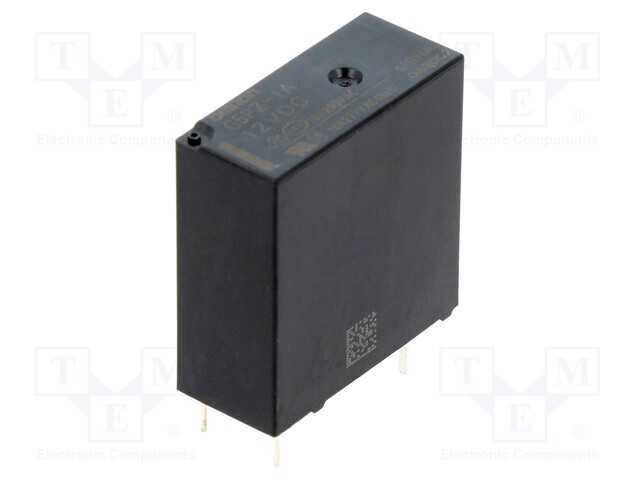 Relay: electromagnetic; SPST-NO; Ucoil: 12VDC; 16A/250VAC