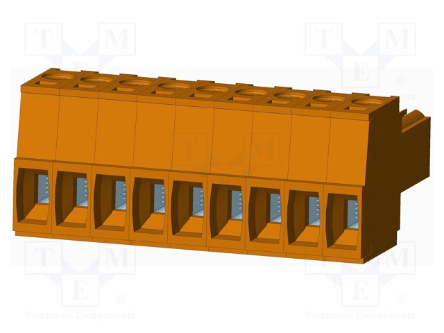 Connector: pluggable terminal block; plug; female; straight; 10A