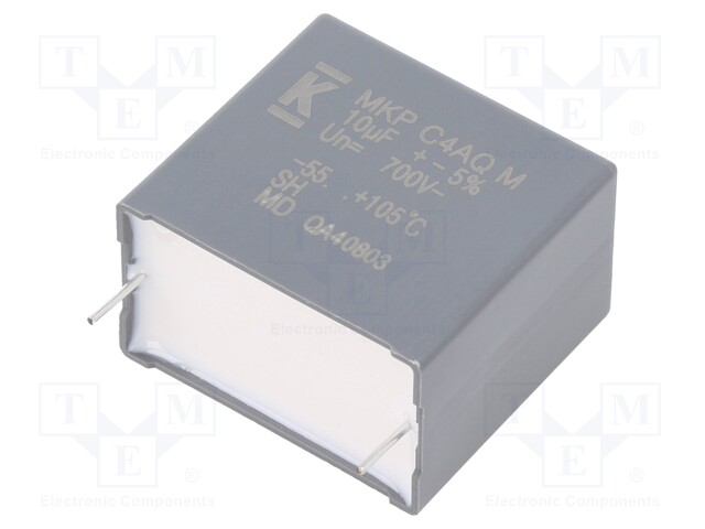 Capacitor: polypropylene; DC-Link; 10uF; ESR: 6.8mΩ; THT; ±5%; 11.7A