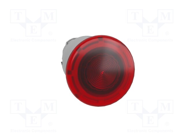 Switch: push-button; Stabl.pos: 2; 22mm; red; Illumin: LED; IP66