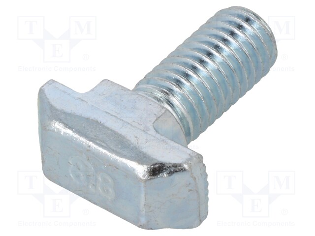 Screw; for profiles; Width of the groove: 10mm; L: 20mm; steel