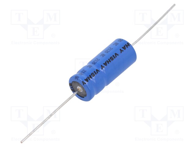 Capacitor: electrolytic; THT; 100uF; 63VDC; Ø10x25mm; Leads: axial