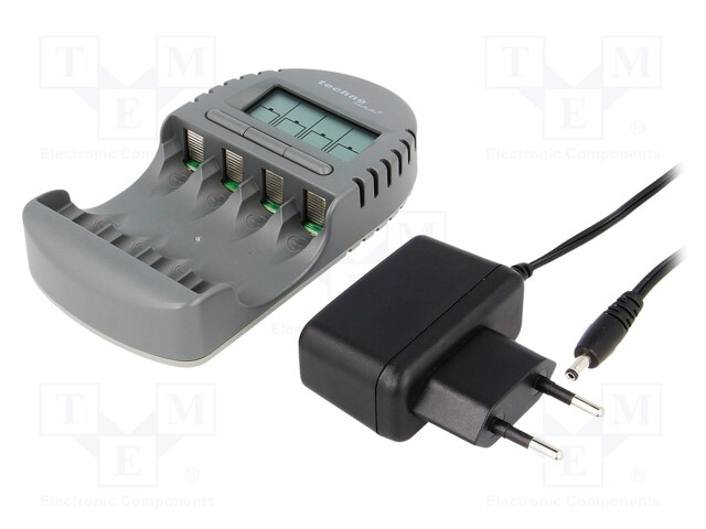 Charger: microprocessor-based; Ni-MH; Size: AA,AAA,R03,R6; 450mA