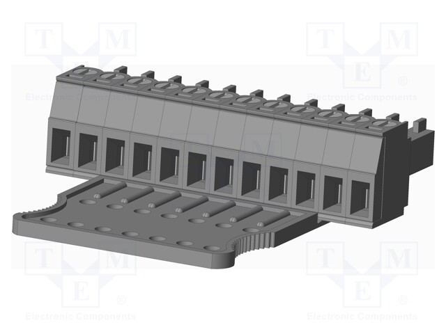 Connector: pluggable terminal block; plug; female; straight; grey