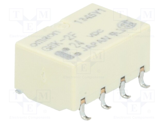 Relay: electromagnetic; DPDT; Ucoil: 24VDC; 0.3A/125VAC; 1A/30VDC