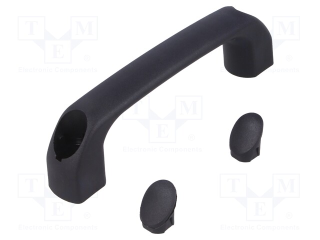 Handle; Mat: polyamide; black; H: 40mm; L: 145mm; black; W: 22.5mm