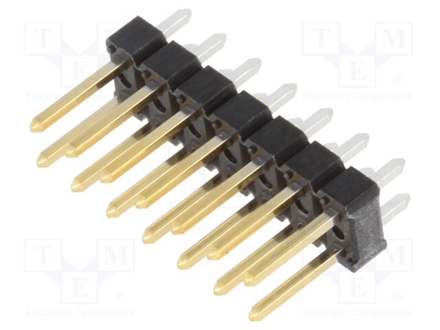 Connector: pin strips; pin header; PIN: 14; male; BERGSTIK II; FCI