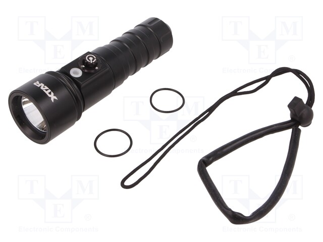 Torch: LED diving; L: 155mm; 60/200/600/1100lm; Ø: 46mm; IPX8