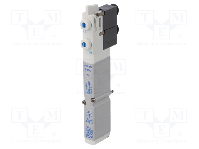 Electromagnetic valve; 5/2 bistable; Pressure: -0.9÷10bar; IP65