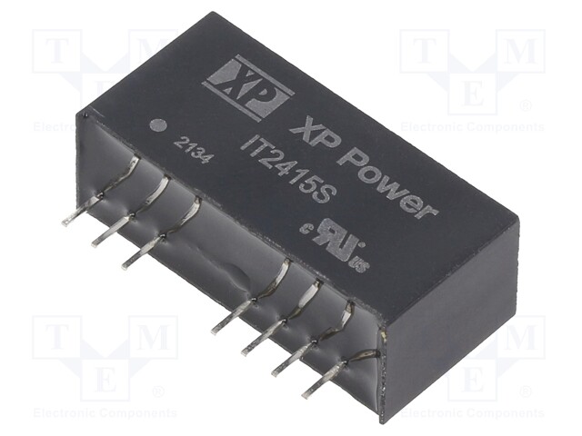 Isolated Board Mount DC/DC Converter, Regulated, ITE, 2 Output, 3 W, 15 V, 100 mA, -15 V