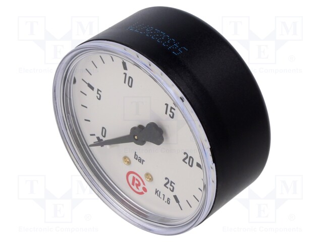 Manometer; 0÷25bar; 63mm; non-aggressive liquids,inert gases