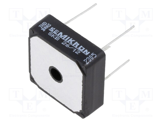 Single-phase bridge rectifier; Urmax: 1.2kV; If: 18A; Ifsm: 320A