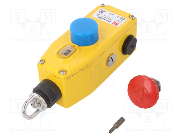 Safety switch: rope; NC x2 + NO; Series: ER5018; Line: 40m; IP67