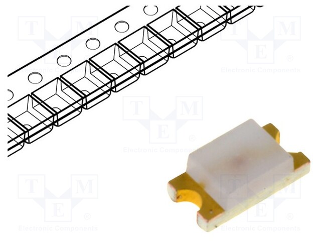 LED; SMD; 1206; green; 4.5÷15mcd; 3.2x1.6x1.1mm; 170°; 2.2÷2.6V