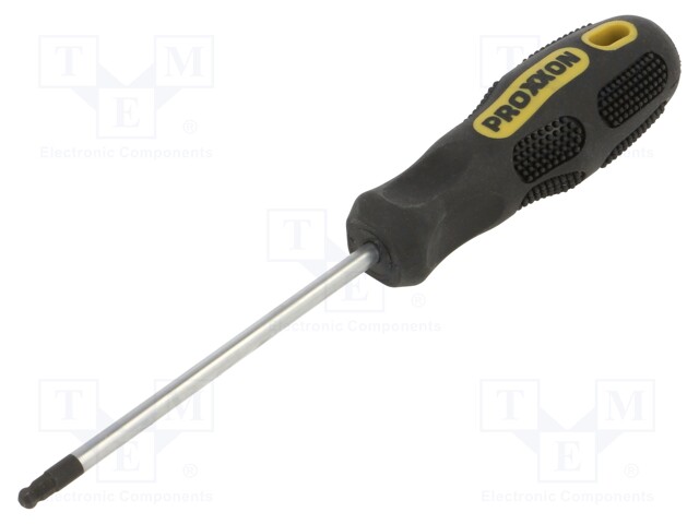 Screwdriver; hex key,spherical; HEX 4mm; Blade length: 100mm