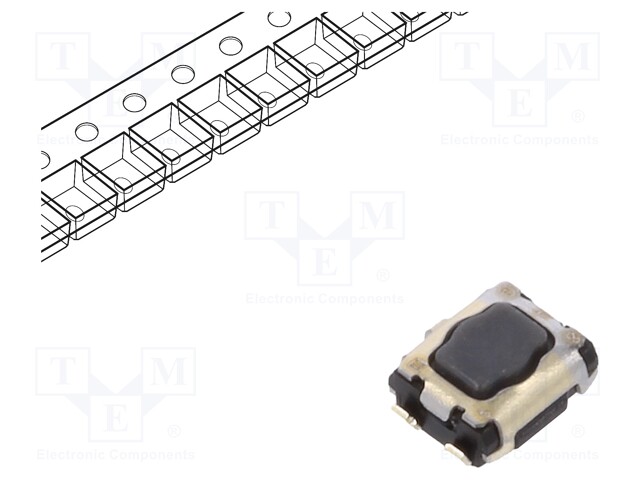 Microswitch TACT; SPST; Pos: 2; SMT; none; 5N; 2.9x3.5x1.4mm; 1.7mm