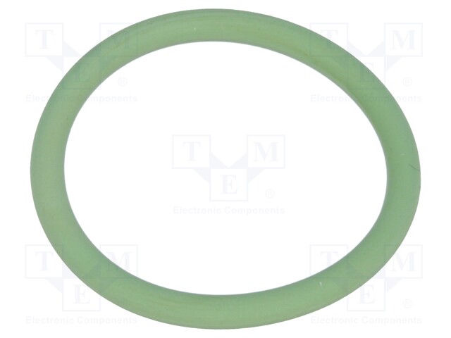 O-ring gasket; FPM; D: 1.8mm; Øint: 17mm; PG13,5; green; -40÷200°C