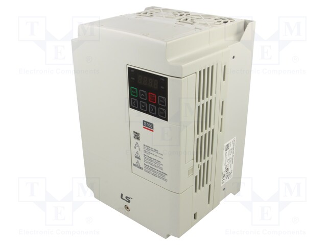 Vector inverter; Max motor power: 7.5/11kW; Programming: keypad