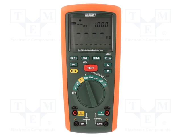 Insulation resistance meter; Sampling: 2x/s; R range: 20kΩ