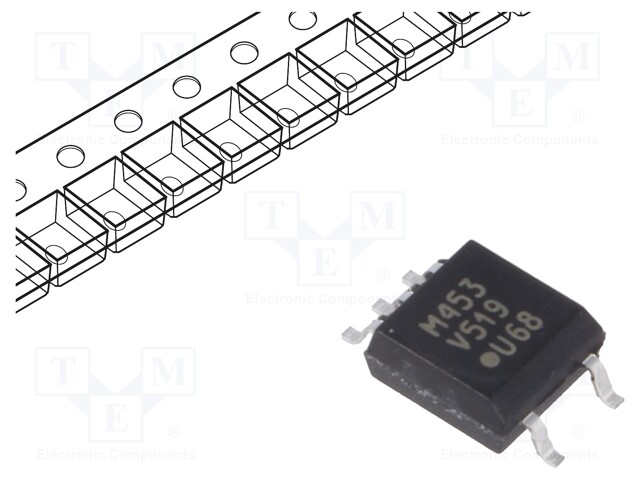 Optocoupler; SMD; Channels: 1; Out: transistor; Uinsul: 3.75kV; SOP5