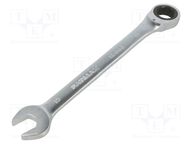 Wrench; combination spanner,with ratchet; 15mm; FATMAX®