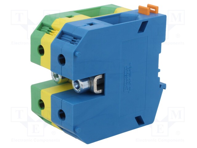 Splice terminal: rail; UKH; 95mm2; ways: 1; terminals: 2; Width: 25mm