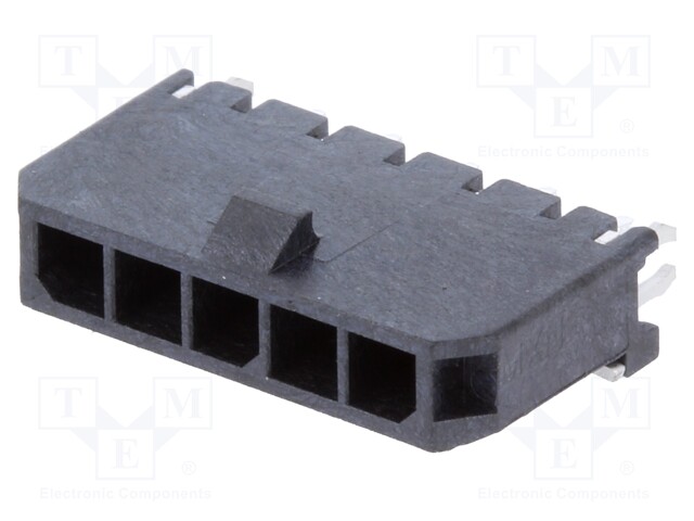 Socket; wire-board; male; Micro-Fit 3.0; 3mm; PIN: 5; THT; 5A; tinned