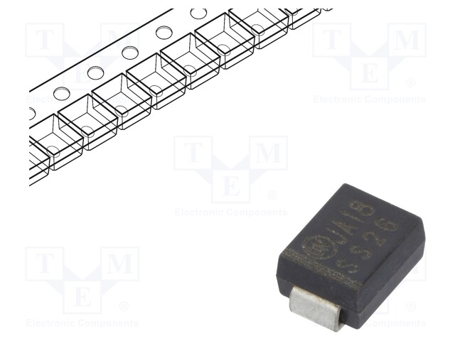 Diode: Schottky rectifying; SMD; 60V; 2A; Ufmax: 0.7V; SMB