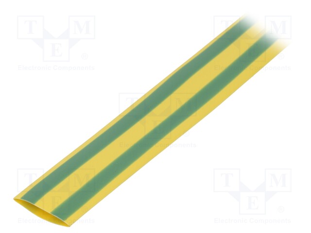 Heat shrink sleeve; glueless; 2: 1; 12.7mm; L: 1m; yellow-green