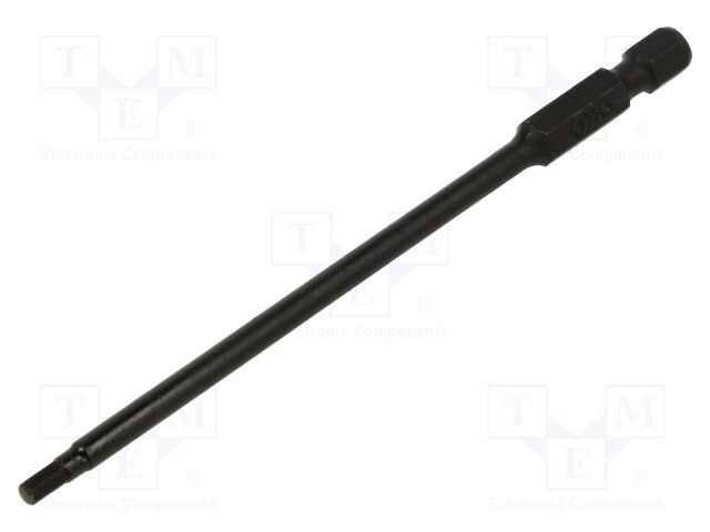 Screwdriver bit; hex key; HEX 3mm; Overall len: 110mm