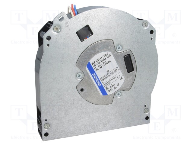 Fan: DC; blower; 127x127x25mm; 41m3/h; ball bearing; 5100rpm