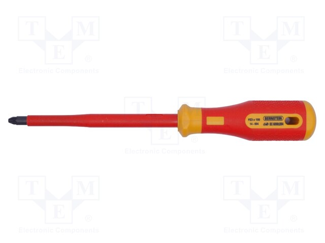 Screwdriver; insulated; Pozidriv®; PZ3; Blade length: 150mm