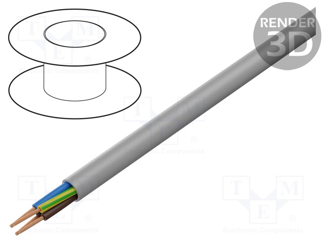 Wire; ÖLFLEX® CLASSIC 100 H; 4G2,5mm2; unshielded; 450/750V; LSZH