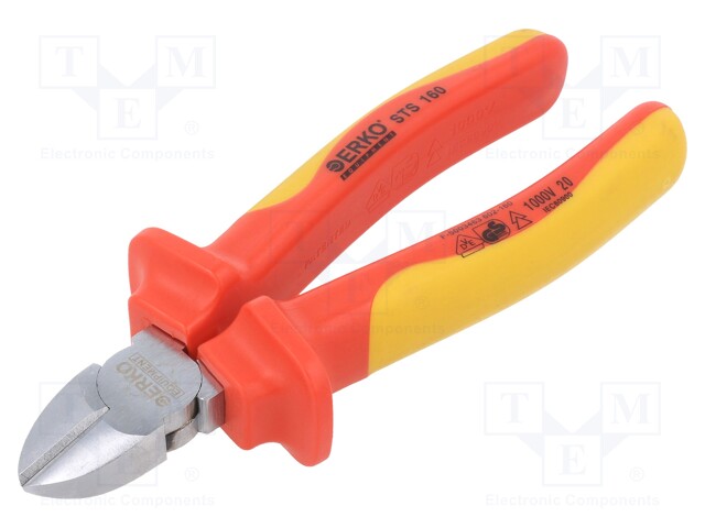 Pliers; cutting,insulated; ergonomic two-component handles