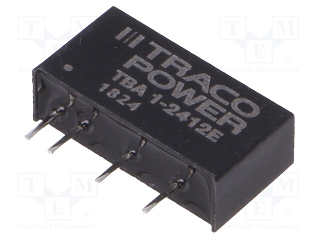 Converter: DC/DC; 1W; Uin: 21.6÷26.4V; Uout: 12VDC; Iout: 84mA; SIP7