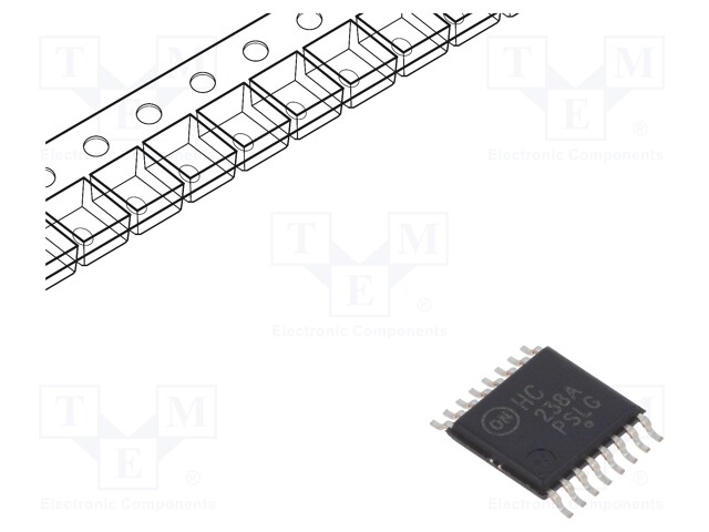 IC: digital; decoder,demultiplexer; Channels: 1; IN: 3; TTL; SMD