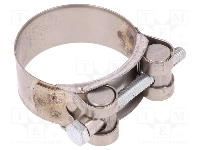 T-bolt clamp; W: 22mm; Clamping: 44÷47mm; chrome steel AISI 430