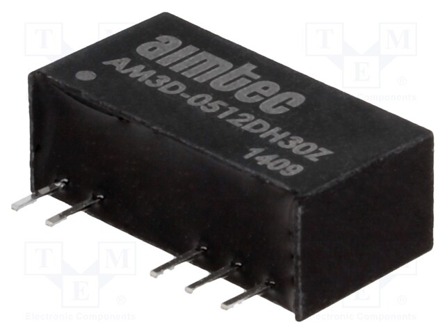 Converter: DC/DC; 3W; Uin: 4.5÷5.5V; Uout: 12VDC; Uout2: -12VDC; SIP7