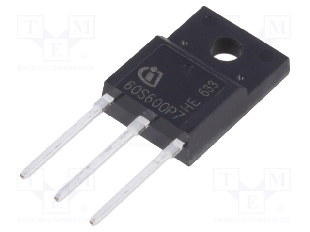 Transistor: N-MOSFET; unipolar; 600V; 4A; 21W; TO220FP-W