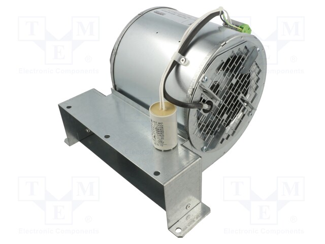 Fan: AC; blower; 230VAC; Ø76x182.5mm; 610m3/h; 58dBA; ball bearing