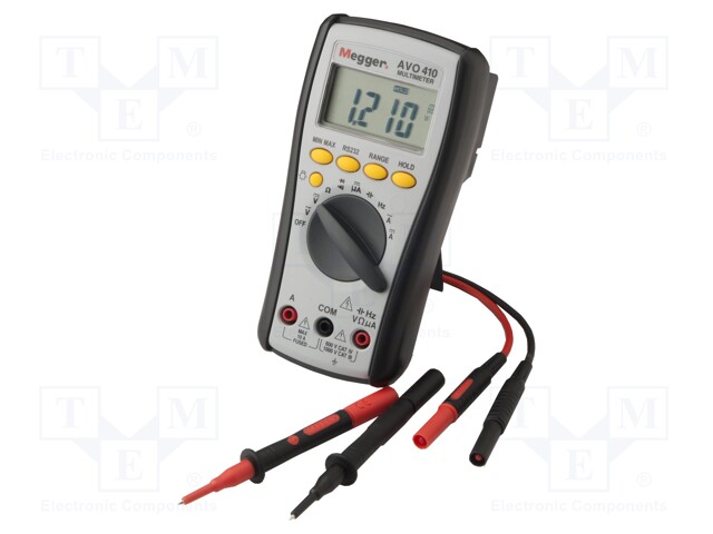 Digital multimeter; RS232; LCD (6000); 1,5x/s; True RMS