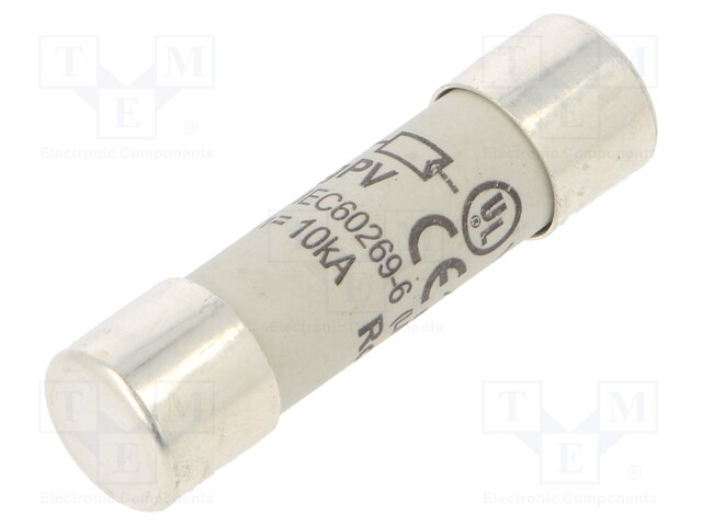 Fuse: fuse; gPV; 14A; 1000VDC; cylindrical; 10,3x38mm