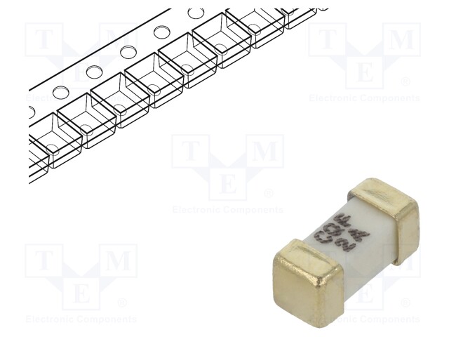 Fuse: fuse; 2A; 125VAC; 125VDC; SMD; ceramic; 6,1x2,6x2,6mm