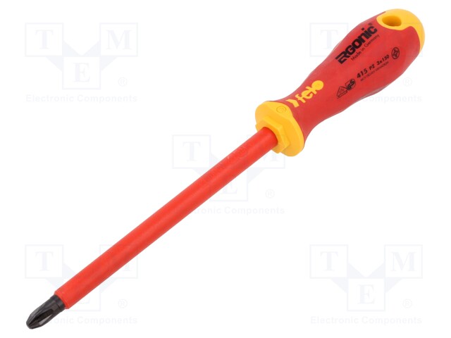 Screwdriver; insulated; Pozidriv®; PZ3; ERGONIC®