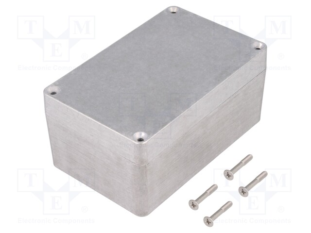 Enclosure: multipurpose; X: 80mm; Y: 125mm; Z: 60mm; 1590Z; aluminium