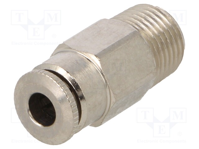 Push-in fitting; straight; 1/8"; 0÷30bar; Application: air; 4mm