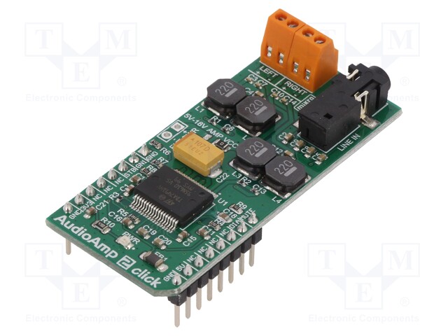 Click board; amplifier; GPIO; TDA7491; 3.3/5VDC