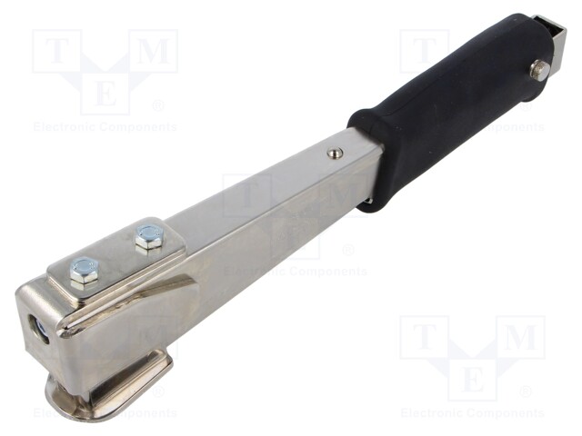 Stapler; recoilless,adjusting of punching force; Mat: steel