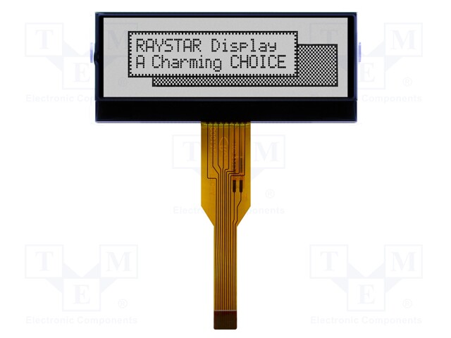 Display: LCD; graphical; 132x32; COG,FSTN Positive; LED; PIN: 10