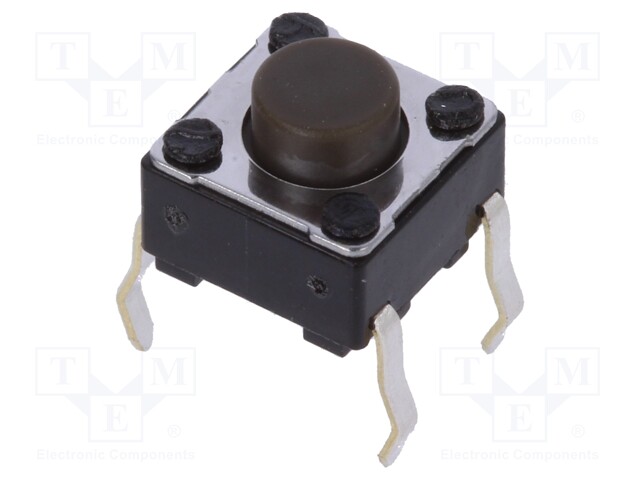 Microswitch TACT; SPST; Pos: 2; 0.05A/12VDC; THT; 1.6N; 6x6x3.5mm